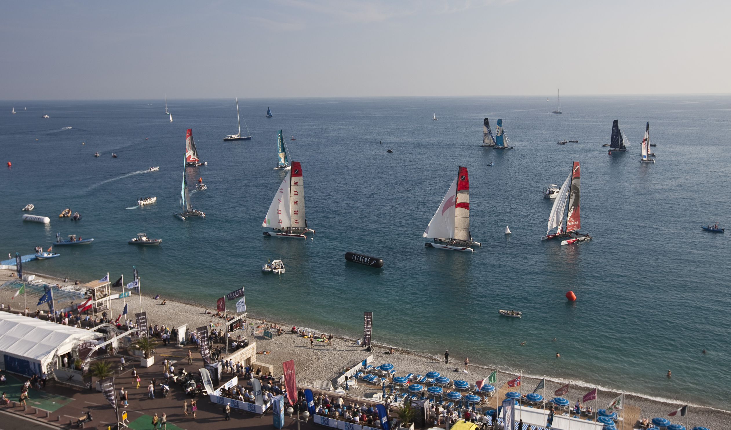 Les Extreme Sailing Series à Nice, l'an passé.